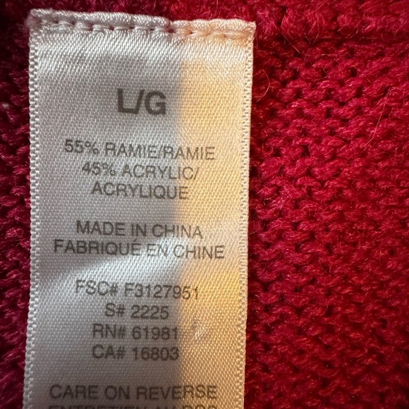 Red Snowflake Embellished Cardigan - Picture 3 of 6